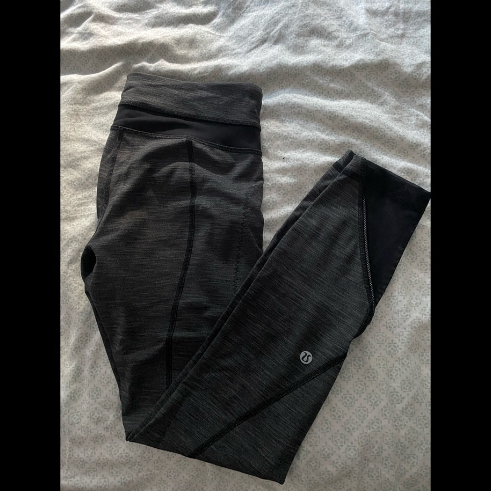 Dark Grey Lululemon 7/8 Fast and Free Pants